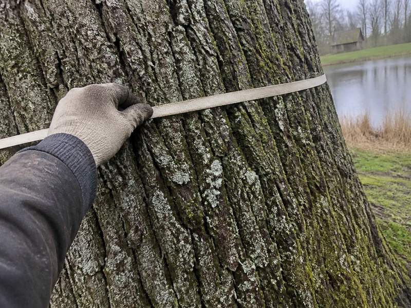 Stumbra apkārtmēra mērīšana ar mērlenti